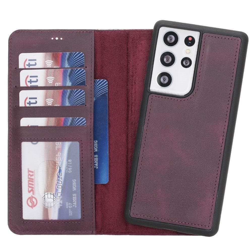 Magic Samsung Galaxy S21 FE (Fan Edition) Leather Detachable Wallet Case - TORONATA - color_