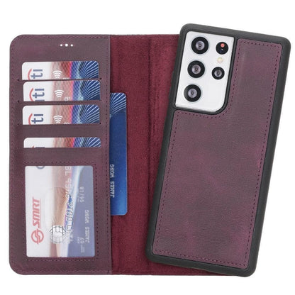 Magic Samsung Galaxy S21 FE (Fan Edition) Leather Detachable Wallet Case - TORONATA - color_
