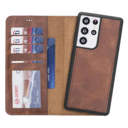 Magic Samsung Galaxy S21 FE (Fan Edition) Leather Detachable Wallet Case - TORONATA - color_