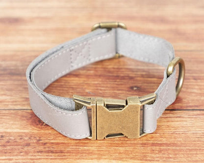 Scobby Leather Dog Collar - TORONATA - color_ Gray