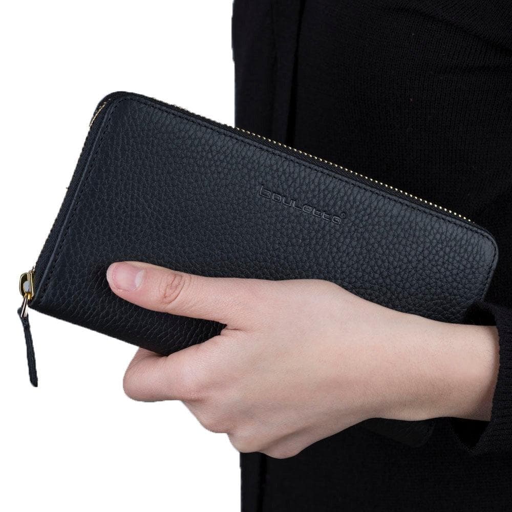 Seville Leather Women Wallet - TORONATA - color_ Black