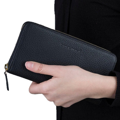 Seville Leather Women Wallet - TORONATA - color_ Black