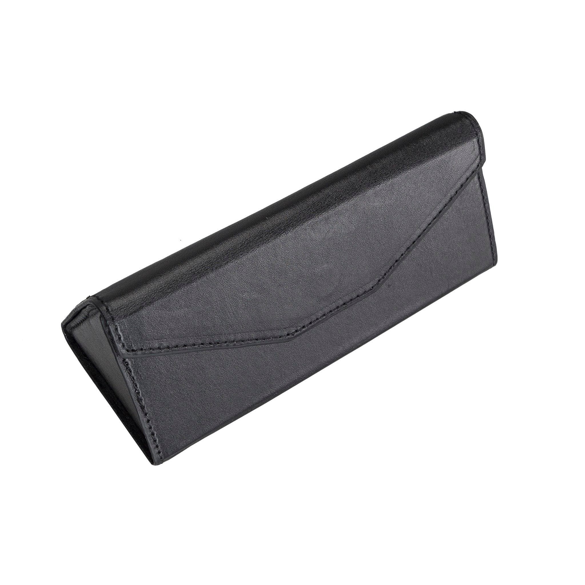 Smart Leather Glasses Case - TORONATA - color_ Black