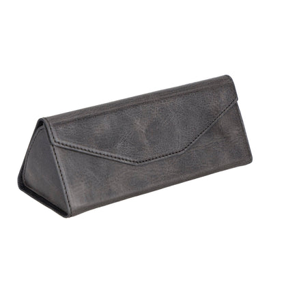 Smart Leather Glasses Case - TORONATA - color_ Charcoal
