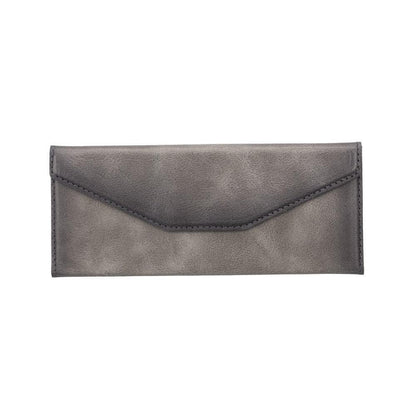 Smart Leather Glasses Case - TORONATA - color_ Sandy Gray