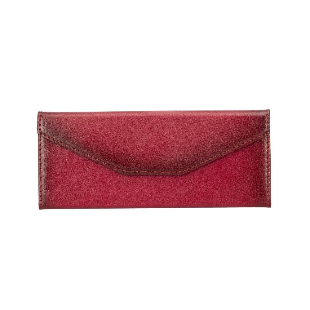 Smart Leather Glasses Case - TORONATA - color_ Sandy Red