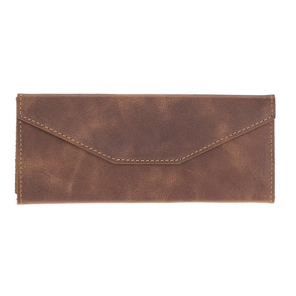 Smart Leather Glasses Case - TORONATA - color_ Brown