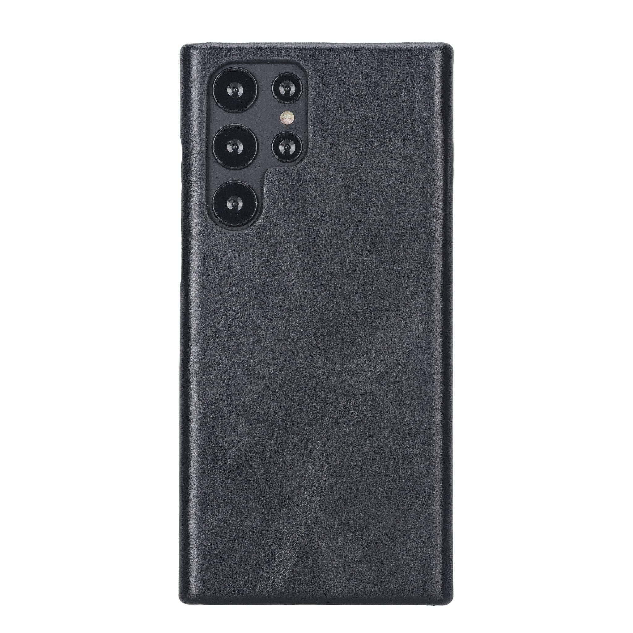 Ultimate Jacket Samsung Galaxy S22 Series Leather Case / UJ - TORONATA - color_ Galaxy S22 Ultra Black