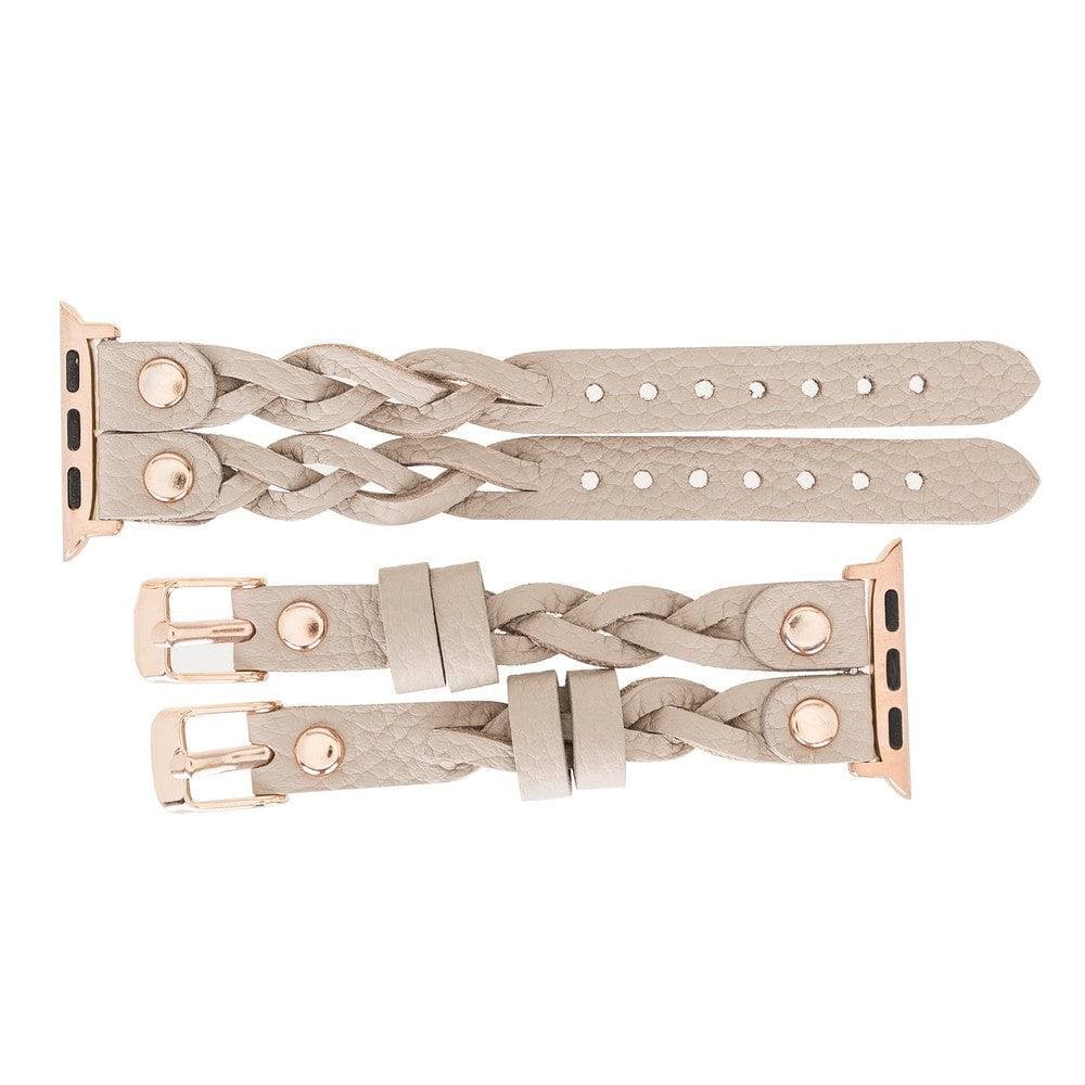 York Ferro Style Leather Apple Watch Double Band - TORONATA - color_