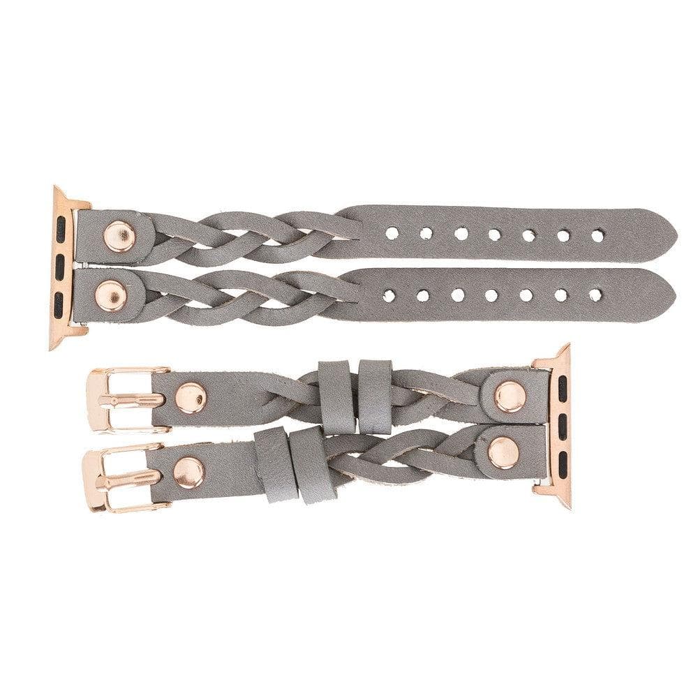 York Ferro Style Leather Apple Watch Double Band - TORONATA - color_