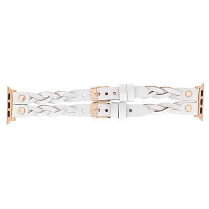 York Ferro Style Leather Apple Watch Double Band - TORONATA - color_