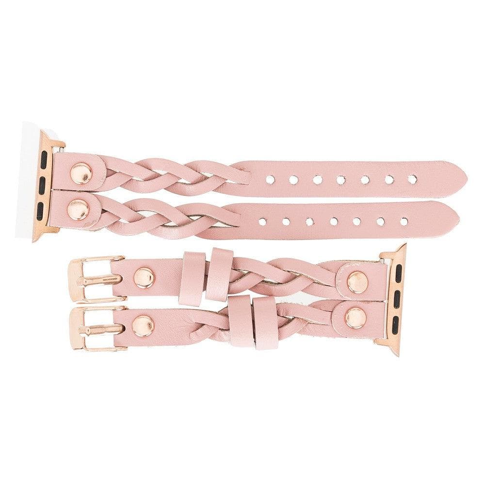 York Ferro Style Leather Apple Watch Double Band - TORONATA - color_