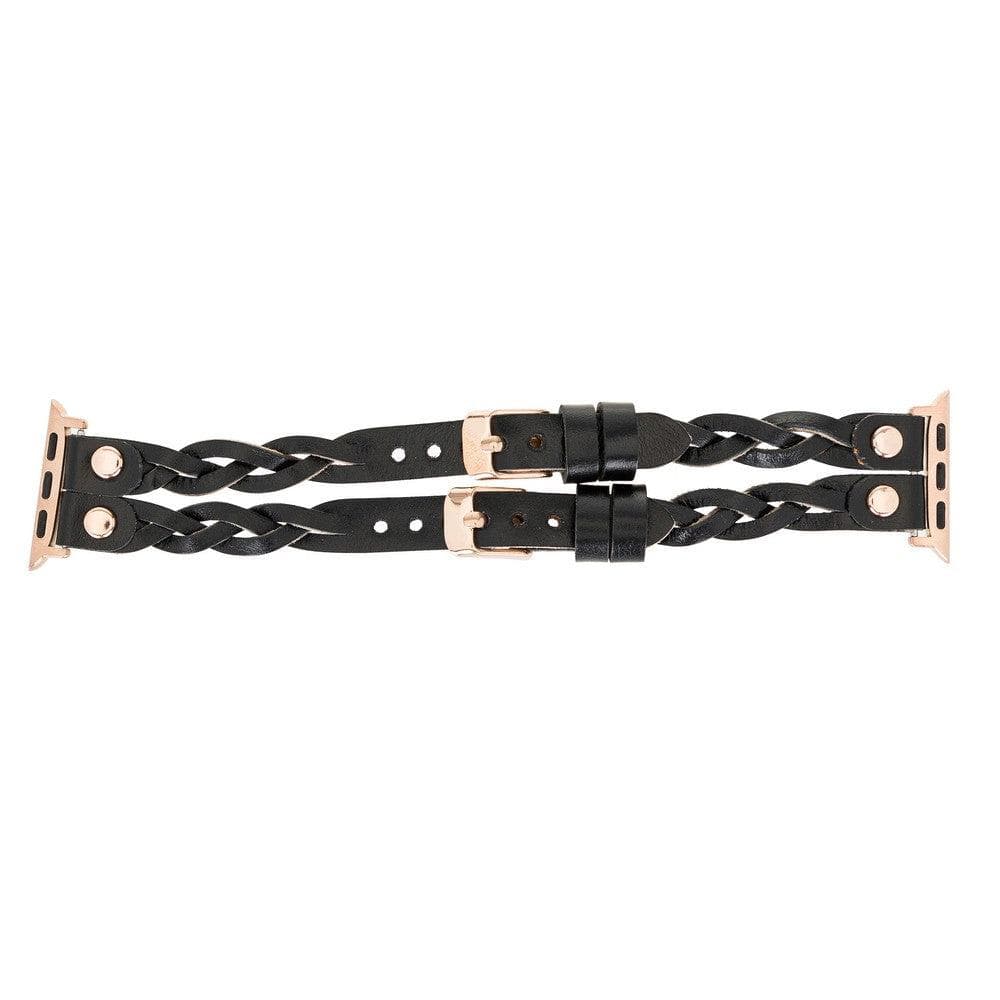 York Ferro Style Leather Apple Watch Double Band - TORONATA - color_