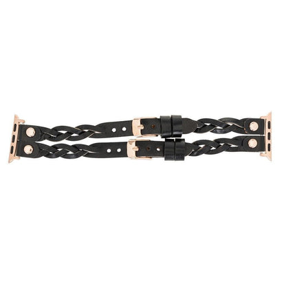 York Ferro Style Leather Apple Watch Double Band - TORONATA - color_