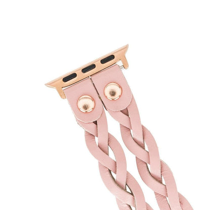 York Ferro Style Leather Apple Watch Double Band - TORONATA - color_