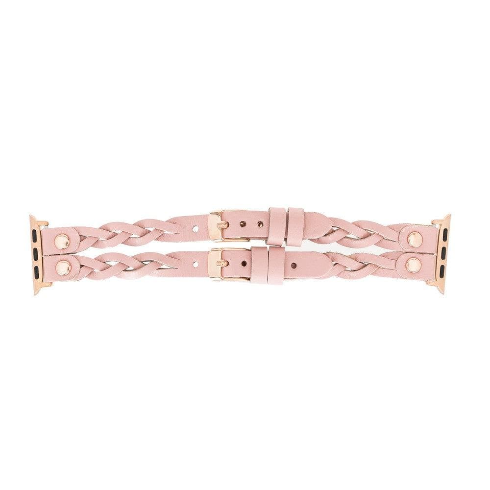 York Ferro Style Leather Apple Watch Double Band - TORONATA - color_