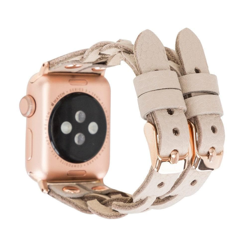 York Ferro Style Leather Apple Watch Double Band - TORONATA - color_