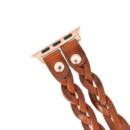 York Ferro Style Leather Apple Watch Double Band - TORONATA - color_