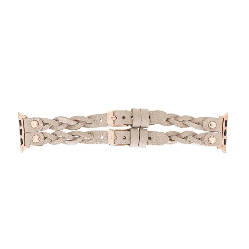 York Ferro Style Leather Apple Watch Double Band - TORONATA - color_