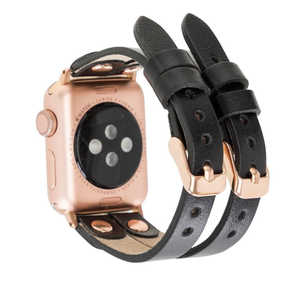 Ely Leather Apple Watch Double Band - TORONATA - color_
