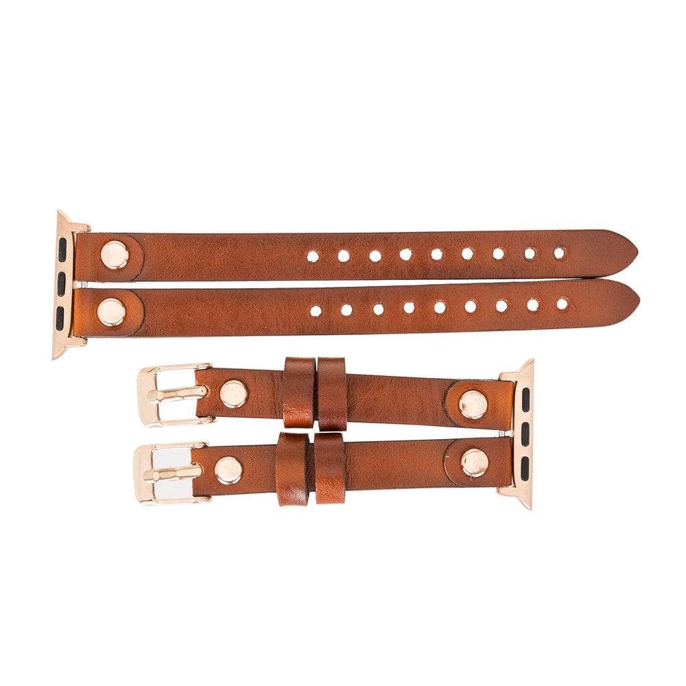 Ely Leather Apple Watch Double Band - TORONATA - color_