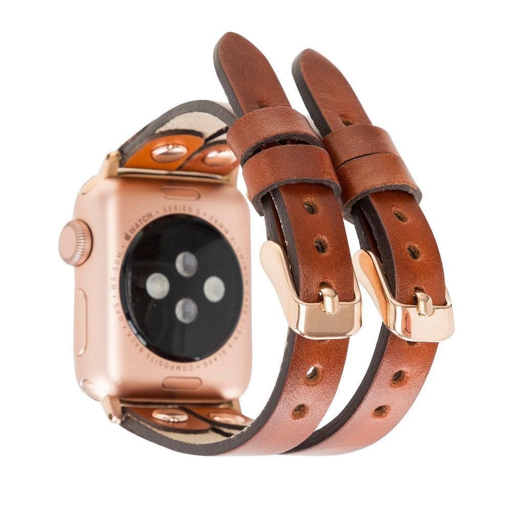 Ely Leather Apple Watch Double Band - TORONATA - color_