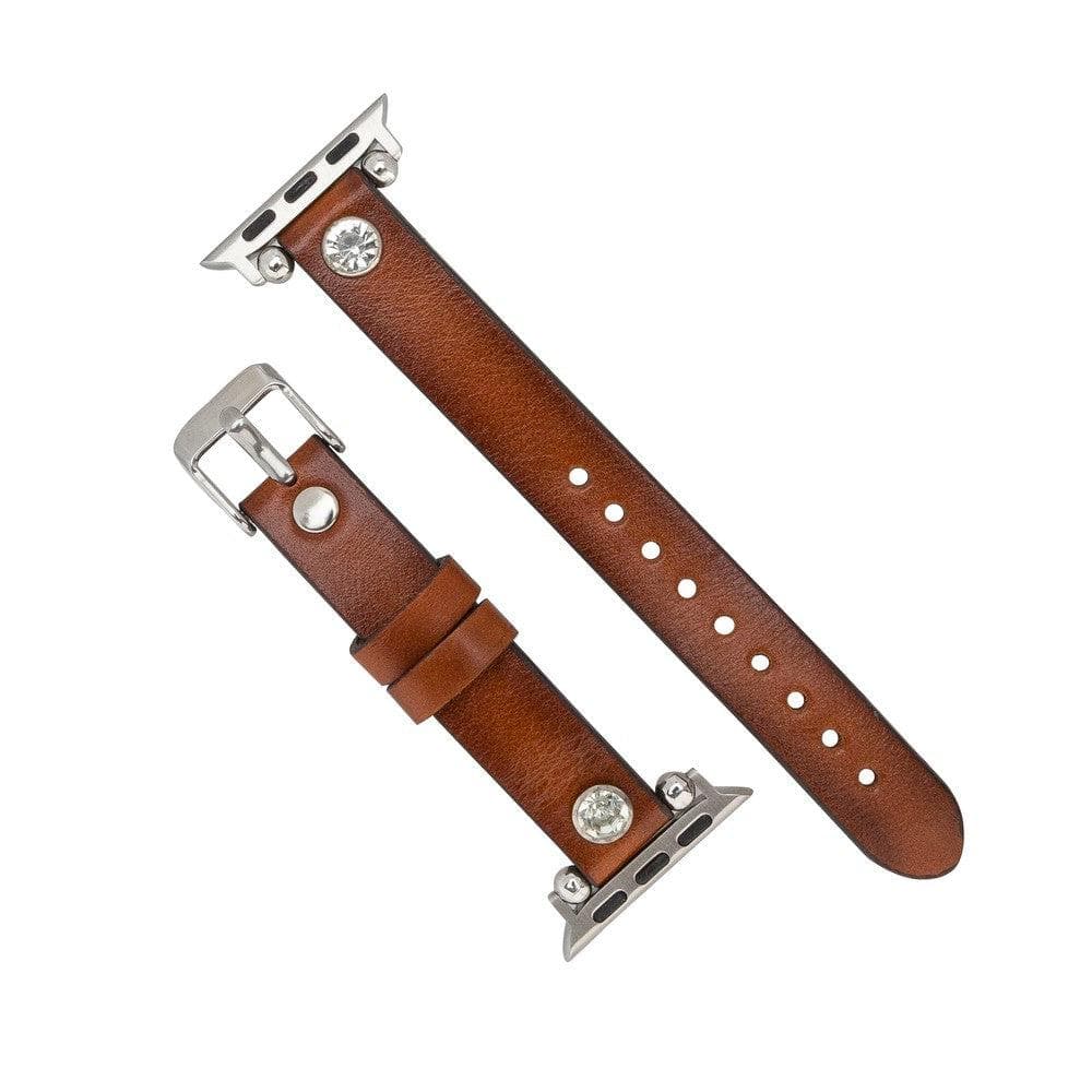 Visby Ferro Style Leather Apple Watch Band - TORONATA - color_