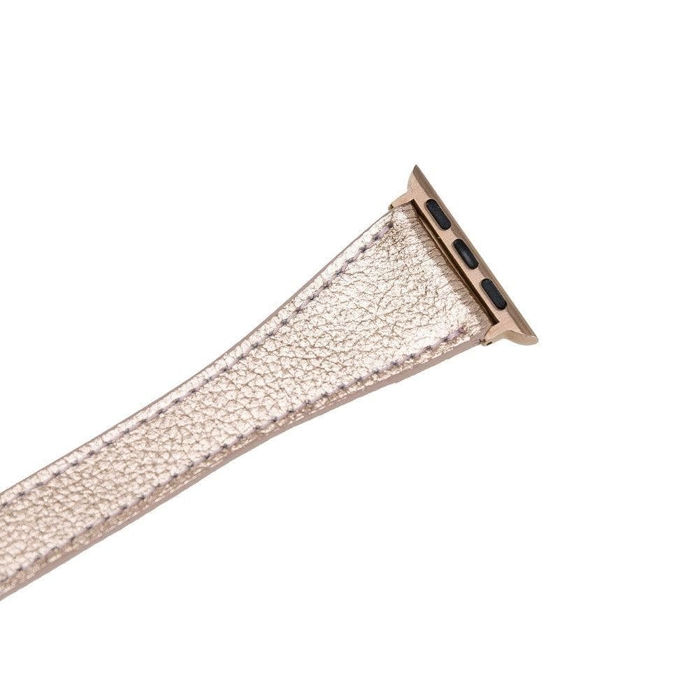 Quantum Slim Double Tour Leather Apple Watch Band - TORONATA - color_