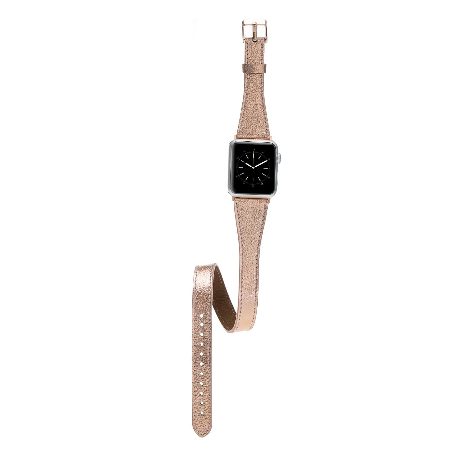 Quantum Slim Double Tour Leather Apple Watch Band - TORONATA - color_