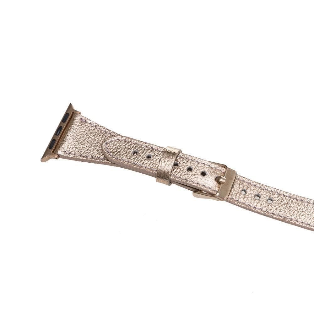 Quantum Slim Double Tour Leather Apple Watch Band - TORONATA - color_