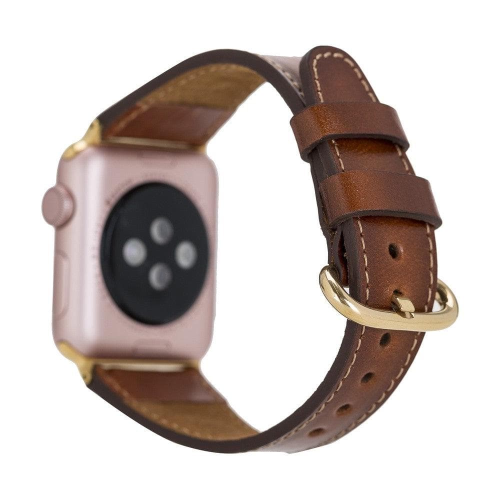 Roma Style Leather Apple Watch Band - TORONATA - color_