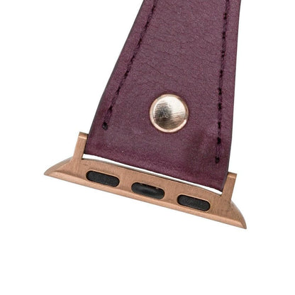 Slim Double Tour Leather Apple Watch Band - TORONATA - color_