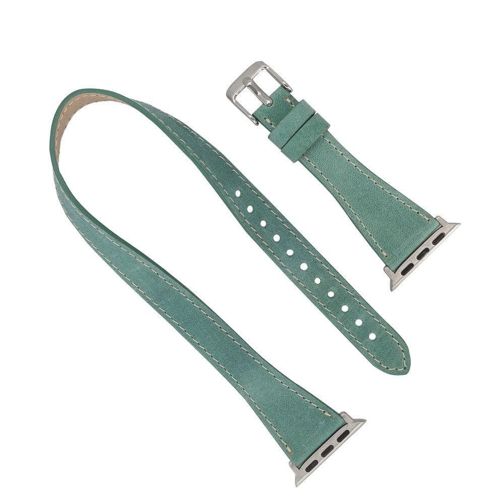 Slim Double Tour Leather Apple Watch Band - TORONATA - color_