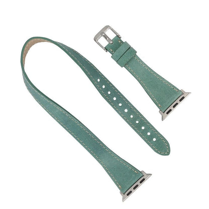 Slim Double Tour Leather Apple Watch Band - TORONATA - color_