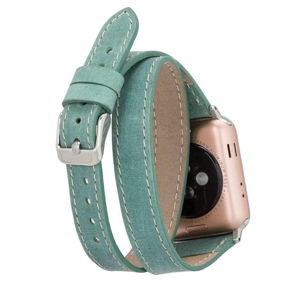 Slim Double Tour Leather Apple Watch Band - TORONATA - color_