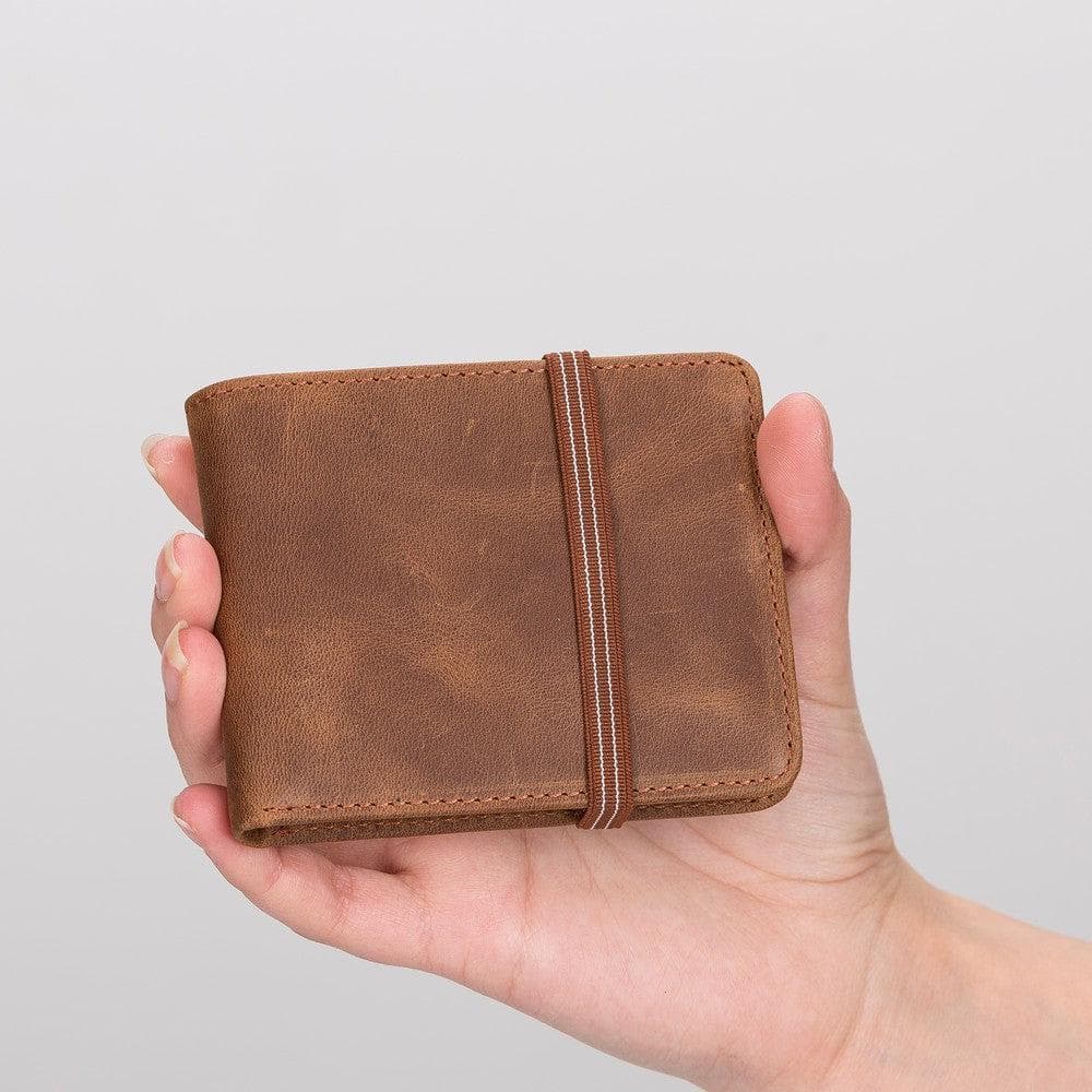 Yosef Leather Wallet - TORONATA - color_ Saddle Brown