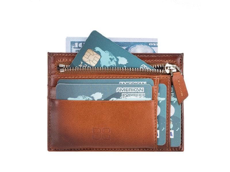 Zip Leather Card Holder - TORONATA - color_