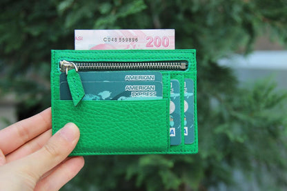Zip Leather Card Holder - TORONATA - color_