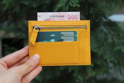 Zip Leather Card Holder - TORONATA - color_