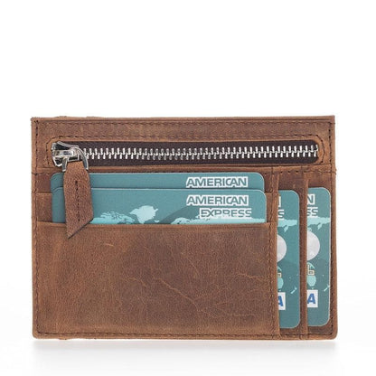 Zip Leather Card Holder - TORONATA - color_