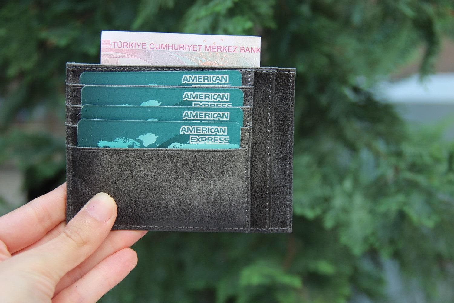 Zip Leather Card Holder - TORONATA - color_