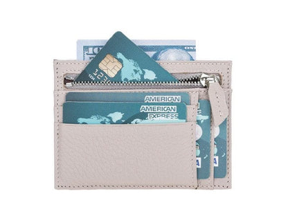 Zip Leather Card Holder - TORONATA - color_