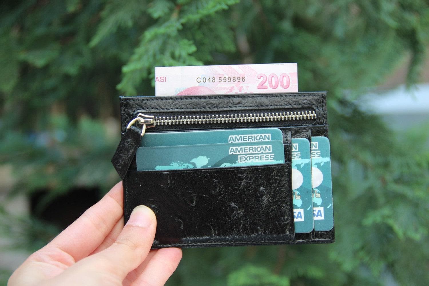 Zip Leather Card Holder - TORONATA - color_
