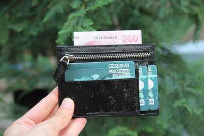 Zip Leather Card Holder - TORONATA - color_