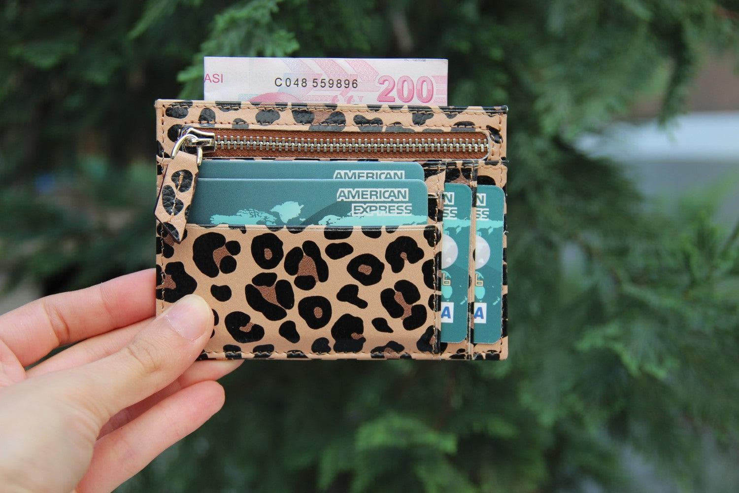 Zip Leather Card Holder - TORONATA - color_