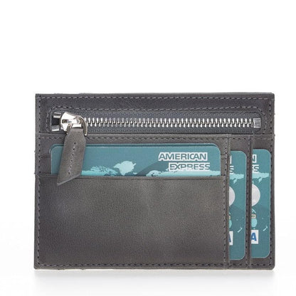 Zip Leather Card Holder - TORONATA - color_