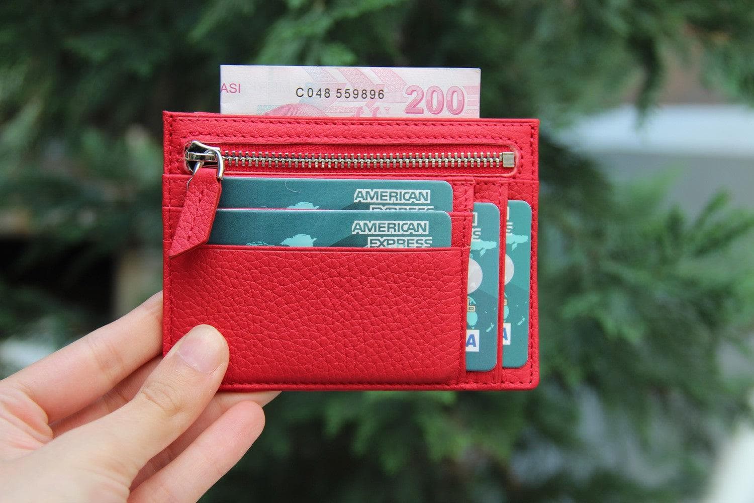 Zip Leather Card Holder - TORONATA - color_