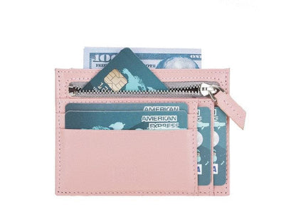 Zip Leather Card Holder - TORONATA - color_
