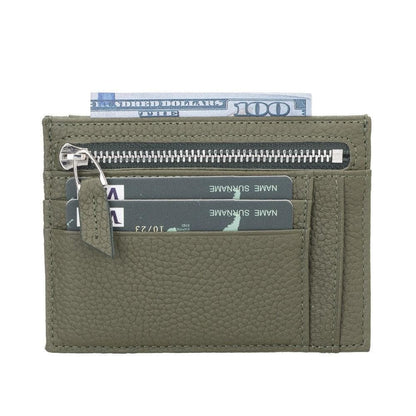 Zip Leather Card Holder - TORONATA - color_