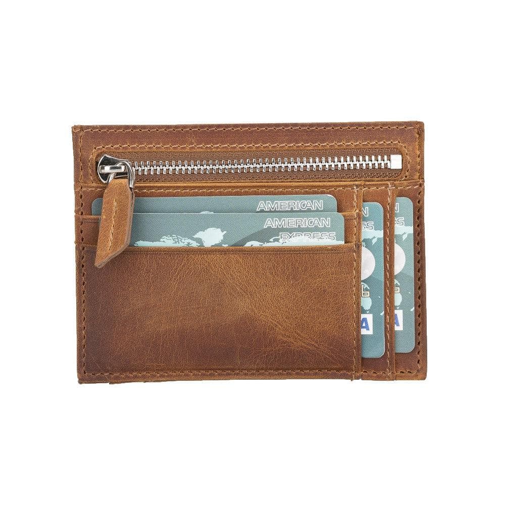 Zip Leather Card Holder - TORONATA - color_